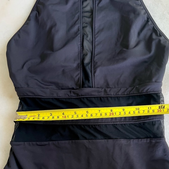 SALE! $12! La Blanca One Piece Black Swimsuit Swimwear Sheer Swim Resortwear - Picture 7 of 8